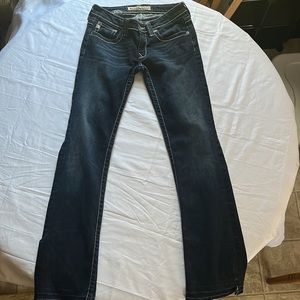 Big Star Sweet Boot Ultra Low Rise 26R Dark denim Super Cute & Comfy